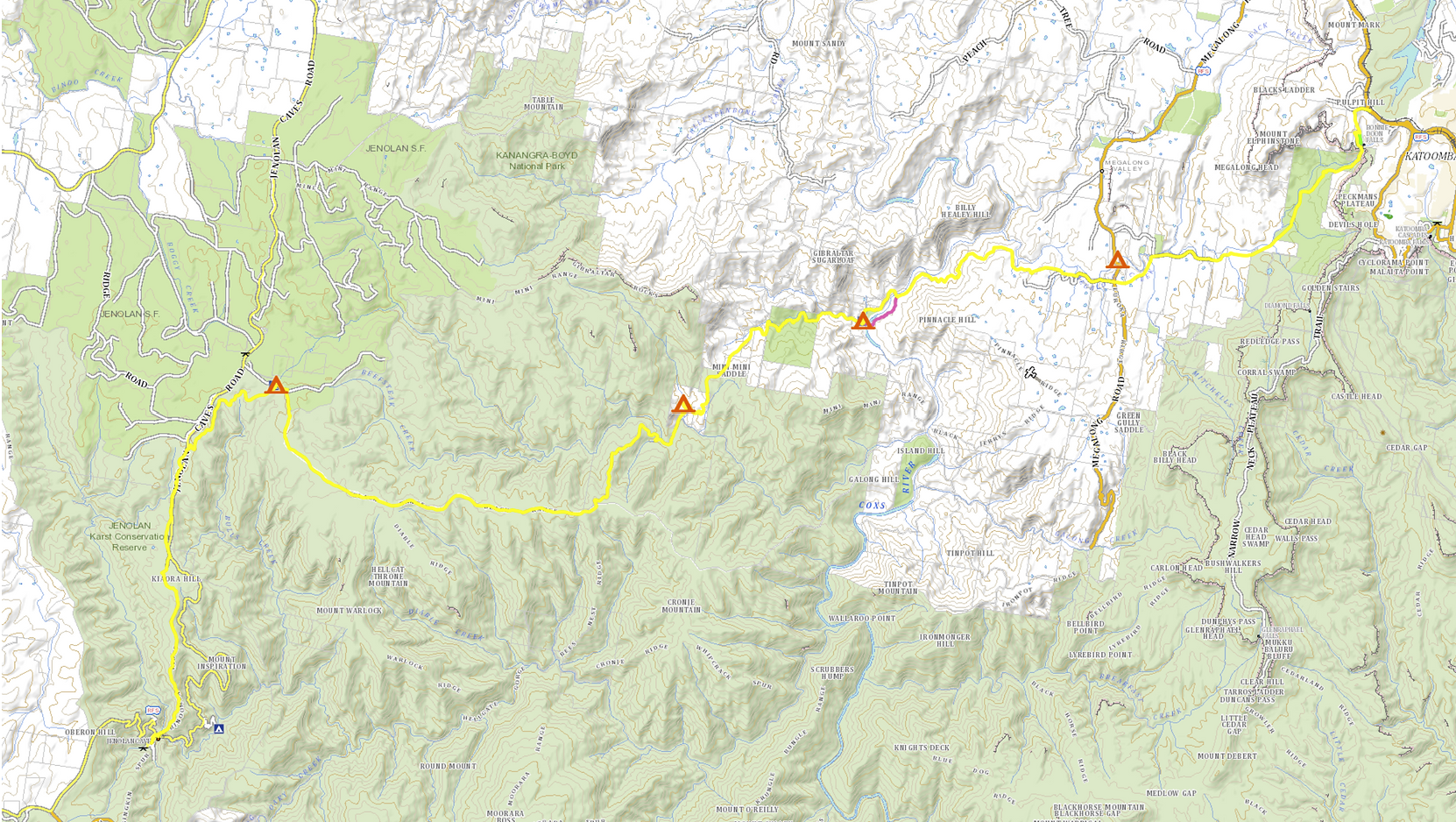 6ft track map